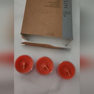 PartyLite Safari Sunset Orange Tealight Set